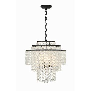 Gabrielle 4-Light Chandelier in Matte Black