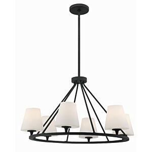 Keenan 6-Light Chandelier in Black Forged