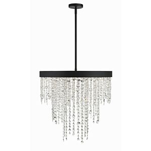 Winham 6-Light Chandelier in Black Forged