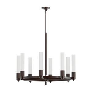 Rue 8-Light Chandelier in Warm Bronze