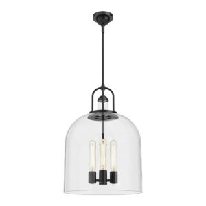 Lancaster 4-Light Pendant in Matte Black