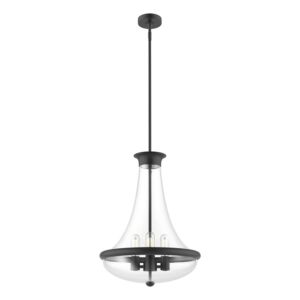 Marcel 4-Light Pendant in Matte Black