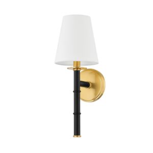 Banyan One Light Wall Sconce in Aged Brass by Mitzi