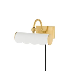 Fifi One Light Picture Light in Aged Brass by Mitzi