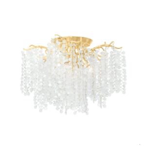 Genoa Five Light Semi Flush Mount in Gold Leaf by Corbett Lighting