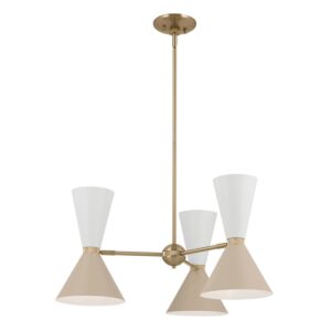 Phix Six Light Chandelier in Champagne Bronze by Kichler