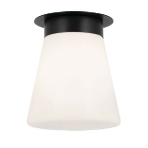 Albers 1-Light Flush Mount in Black