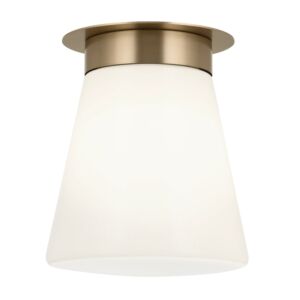 Albers One Light Flush Mount in Champagne Bronze by Kichler