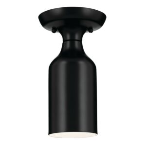 Sisu 1-Light Semi-Flush Mount in Black