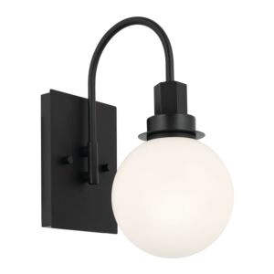 Hex 1-Light Wall Sconce in Black