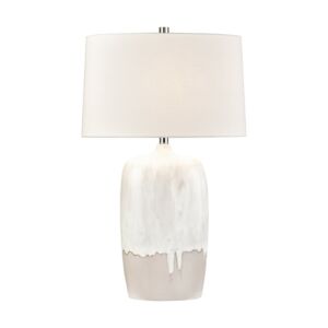 Ruthie LED Table Lamp in White Glazed by ELK Home