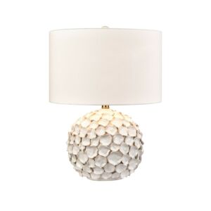 Gloria  Table Lamp in White Glazed by ELK Home