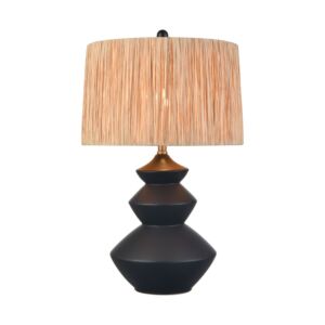 Lombard  Table Lamp in Black Glazed by ELK Home