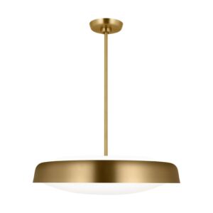 Draper Three Light Pendant in Burnished Brass by Visual Comfort Studio