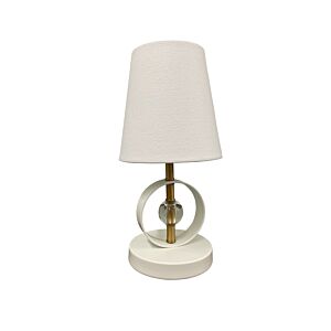 Bryson  Accent Lamp in Weathered Brass White by House of Troy