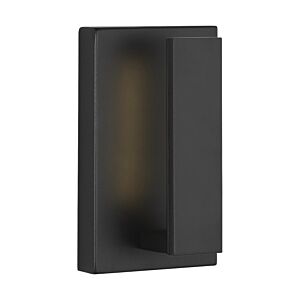 Nate 9 1-Light Wet Integrated LED Outdoor Wall Sconce in Black