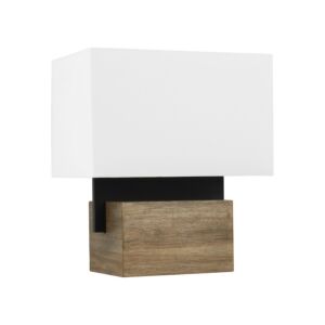 Slab Small 1-Light Table Lamp in Nightshade Black