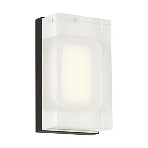 Milley 7" 1-Light Integrated LED Wall Sconce in Nightshade Black