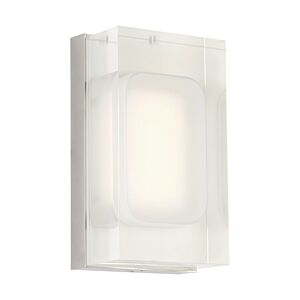 Milley 7" 1-Light Integrated LED Wall Sconce in Polished Nickel