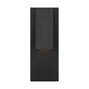 Peak 1-Light Wet Integrated LED Outdoor Wall Sconce in Black