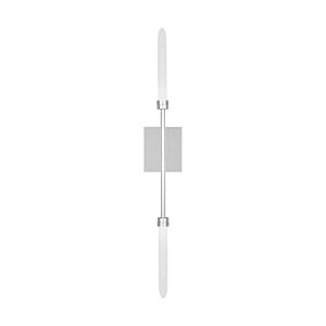 Spur 2-Light Integrated LED Wall Sconce in Polished Nickel