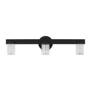 Esfera 3-Light LED Bathroom Vanity Light in Nightshade Black