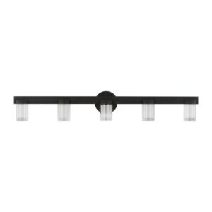 Esfera 5-Light LED Bathroom Vanity Light in Nightshade Black