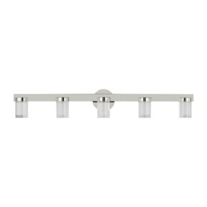 Esfera 5-Light LED Bathroom Vanity Light in Polished Nickel