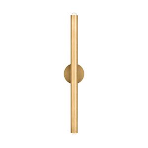 Ebell Large 2-Light Integrated LED Wall Sconce in Natural Brass