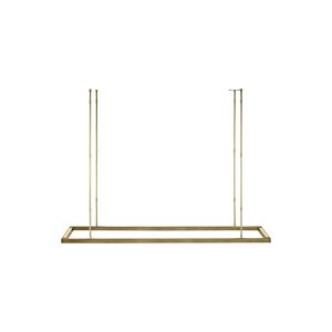 Stagger Halo 50 Integrated LED Ceiling Uplight Linear Suspension in Natural Brass