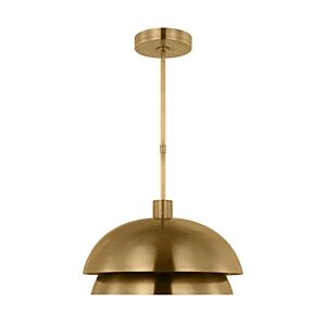 Shanti LED Pendant in Natural Brass by Visual Comfort Modern