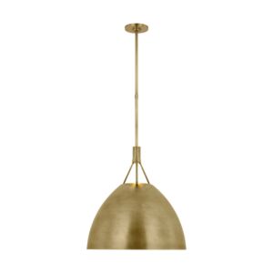 Sospeso LED Pendant in Natural Brass by Visual Comfort Modern