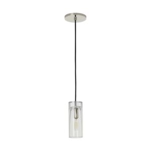 Horizon LED Pendant in Polished Nickel by Visual Comfort Modern