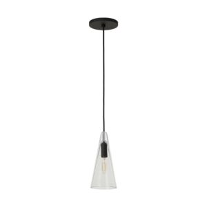 Selina 1-Light Pendant in Nightshade Black