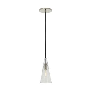 Selina 1-Light Pendant in Polished Nickel