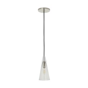 Selina LED Pendant in Polished Nickel by Visual Comfort Modern