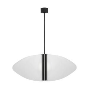 Nyra 1-Light LED Pendant in Nightshade Black