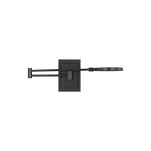 Spectica Small 5" 1-Light Integrated LED Task Wall Sconce in Matte Black