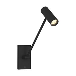 Ponte Small 5" 1-Light Integrated LED Task Wall Sconce in Nightshade Black