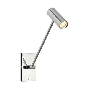 Ponte Small 5" 1-Light Integrated LED Task Wall Sconce in Polished Nickel