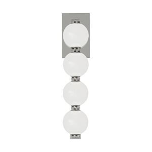 Perle 15" 1-Light Integrated LED Wall Sconce in Polished Nickel