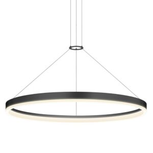 Corona LED Pendant in Satin Black