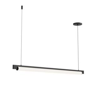 Keel 1-Light LED Pendant in Satin Black