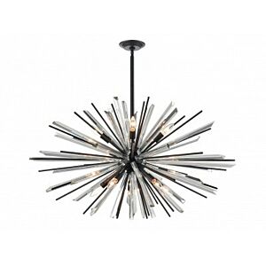 Palisades Ave. Ten Light Chandelier in Black by Avenue Lighting