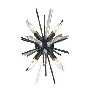 Palisades Ave. Four Light Wall Sconce in Black by Avenue Lighting