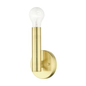 Copenhagen 1-Light Wall Sconce in Satin Brass