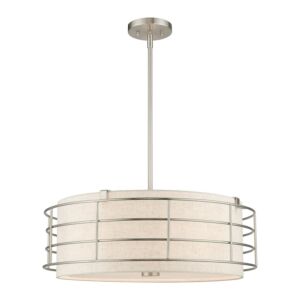 Blanchard 5-Light Pendant Chandelier in Brushed Nickel