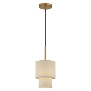 Bellingham 1-Light Mini Pendant in Antique Gold Leaf