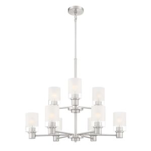 Cedar Lane 9-Light Chandelier in Brushed Nickel