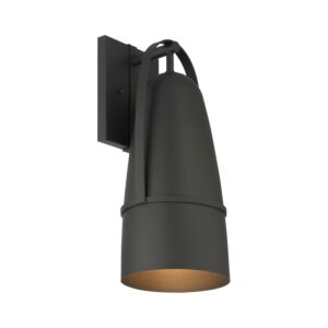 Rue 1-Light Wall Lantern in Black